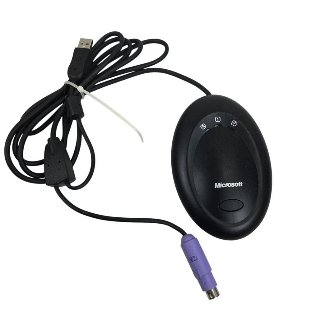 Microsoft Wireless Optical Mouse‎ 2.0 Model 1008 w Receiver 1019 Vintage Tech